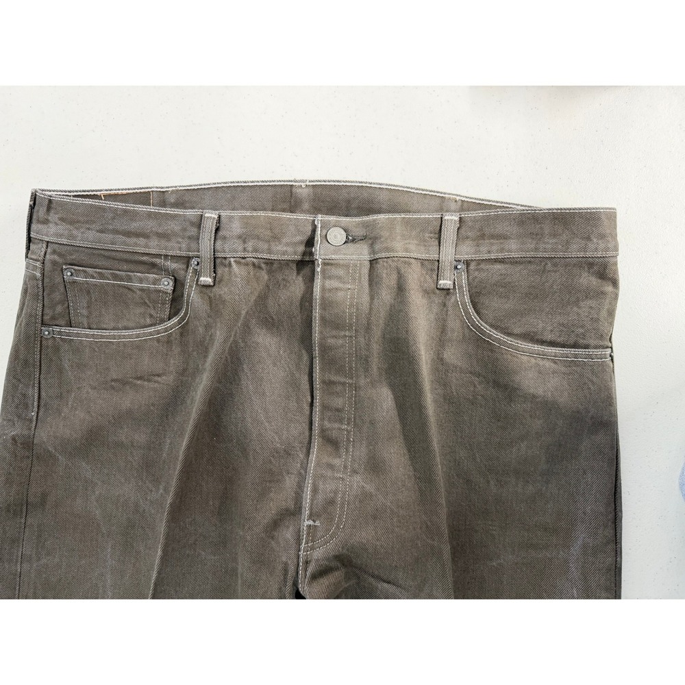 Levi's 501 Original Fit Jeans - Brown Denim - Size 42x32 - Picture 5 of 16